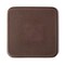 Dacasso Chocolate BrownLeatherette Square Coaster AG-3455 - alternate 4